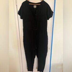 Fat Face Classic Black Jumpsuit